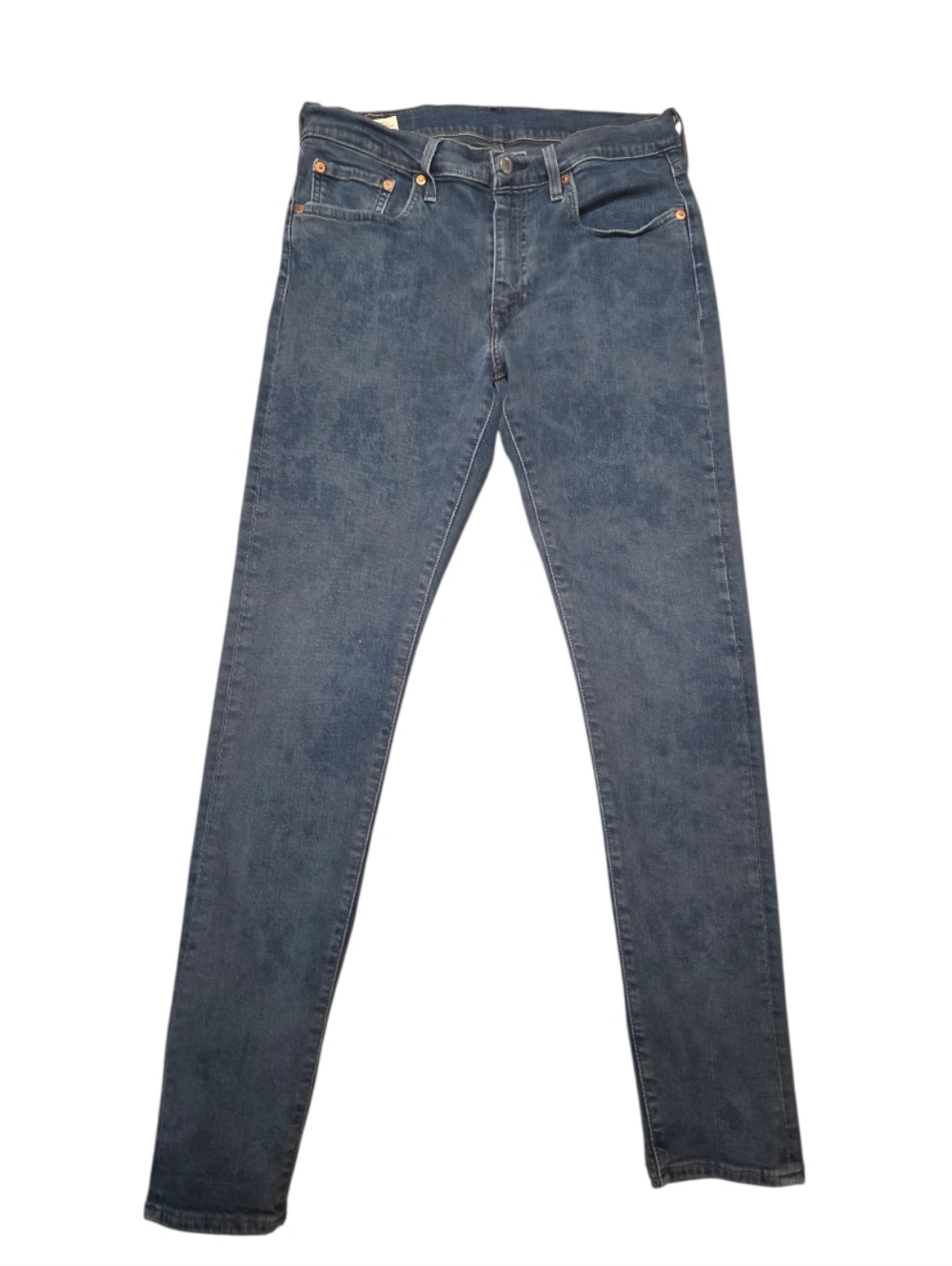 Levi's Premium Men's Distressed Dark Acid Wash Skinny Taper Jeans